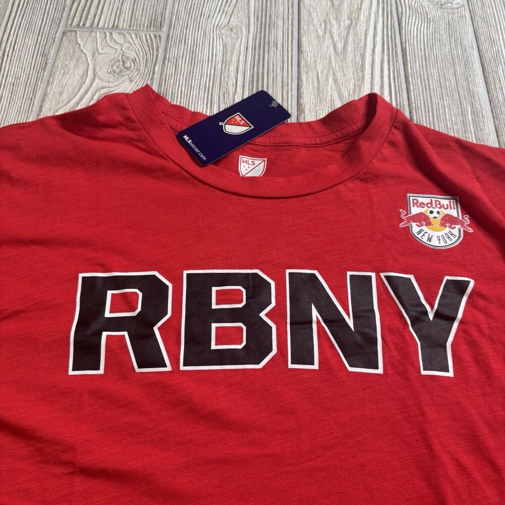 Red Bull New York RBNY Logo TShirt Men’s XXL Red Soft MLS New
